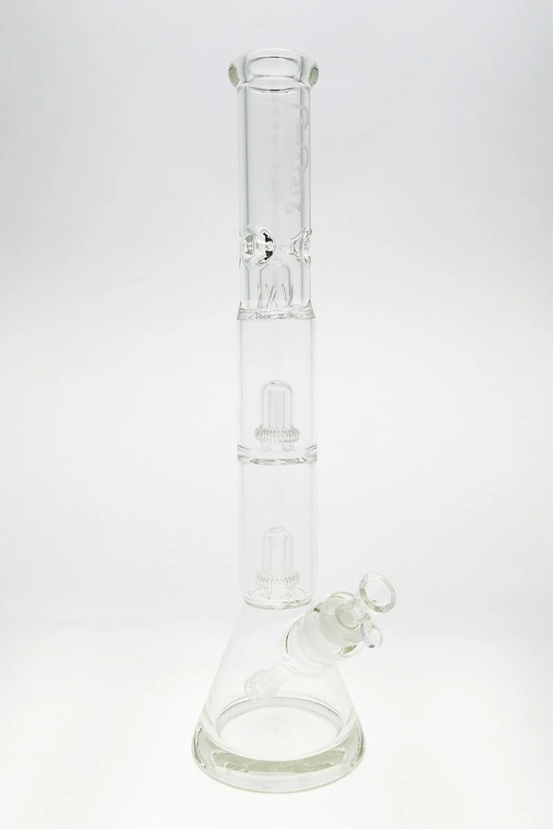 TAG - 20" Double Super Slit UFO Beaker Bong 50x7MM - 28/18MM Downstem (4.50") - Image 4