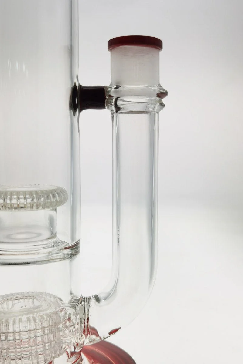 TAG - 24" Super Slit Matrix to Super Slit Inverted UFO Showerhead with Spinning Splashguard Bong 50x7MM - 18MM Female - Image 12