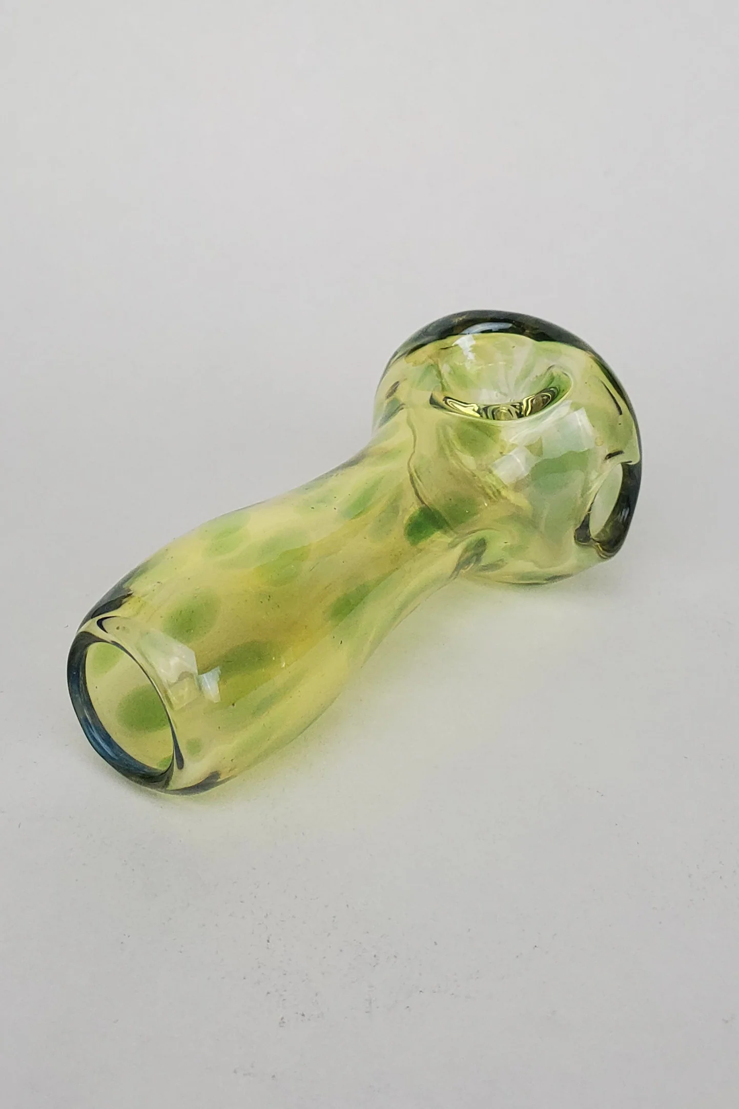 TAG - 4" Silver Fumed Dry Spoon Pipe - Carb Hole: Right Side - Image 4