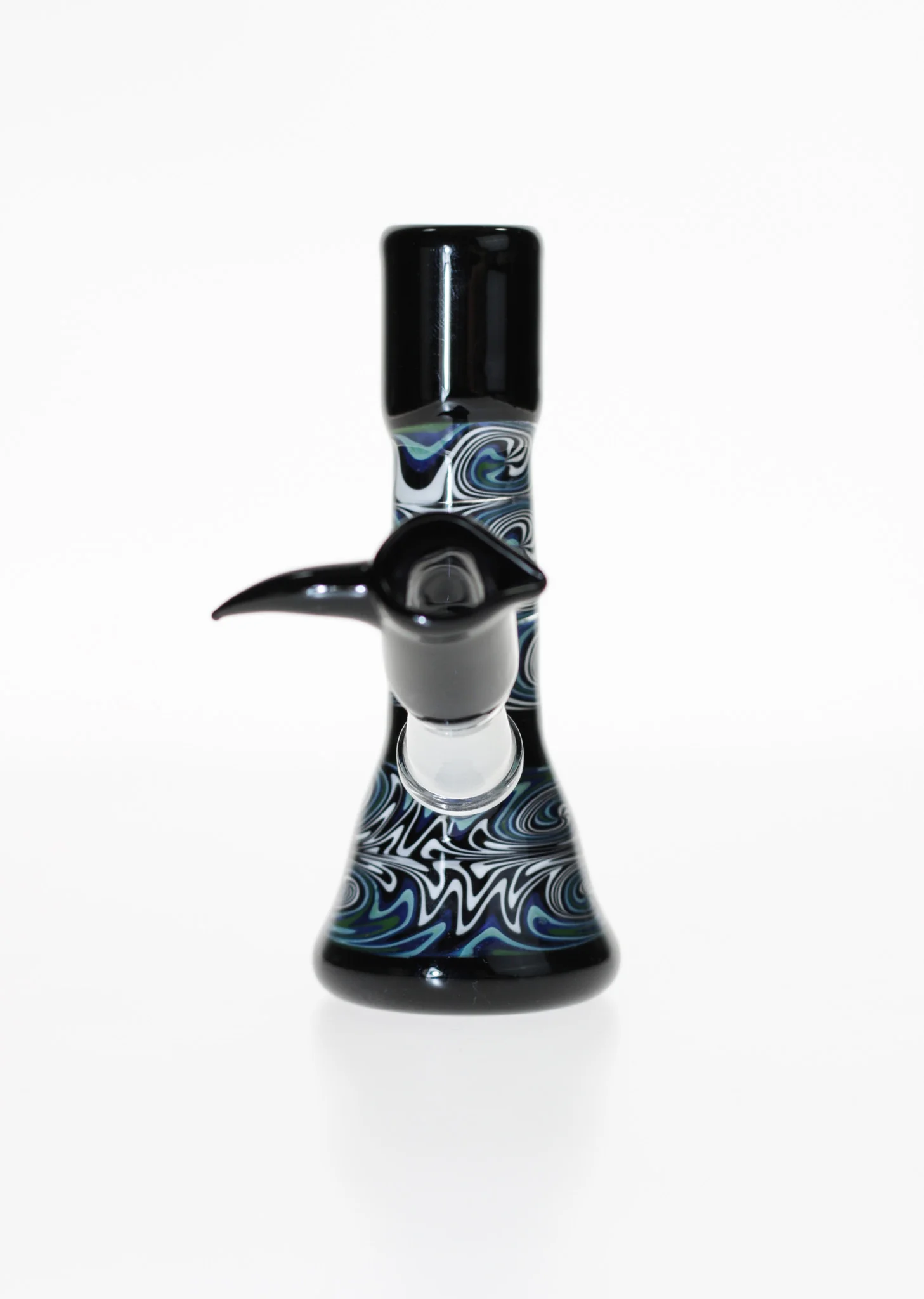 TAG - 4" Worked Reversal Micro Beaker Bong w/ Fixed Stem - 10MM Male - Image 5