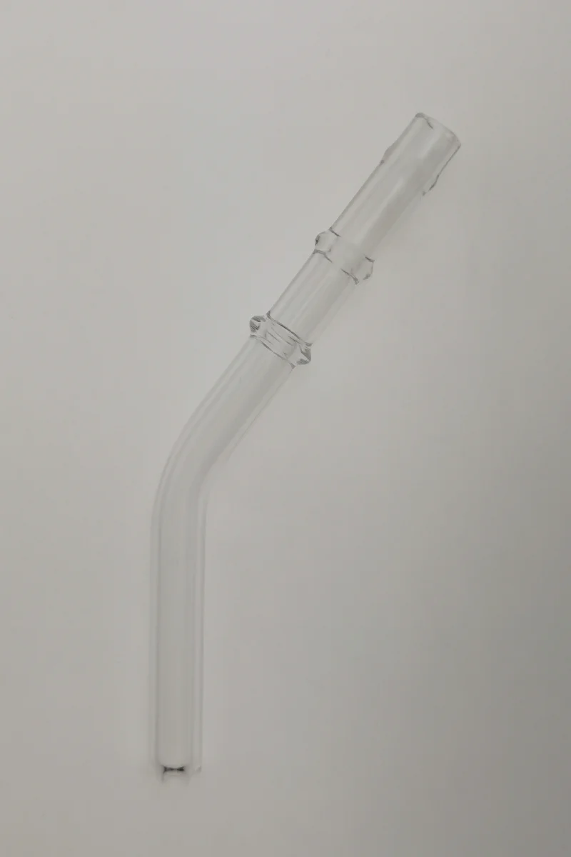 TAG - 5" Glass Mouth Piece for Hose - Accepts 11MM - 13MM ID Hoses - Image 2