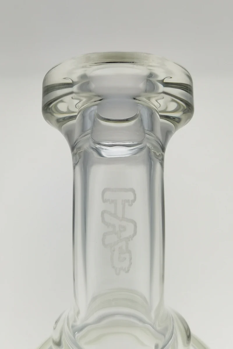 TAG - 6.5" Bent Neck Micro Puck Dab Rig w/ Bellow Base 50x5MM (14MM Female) - Image 6