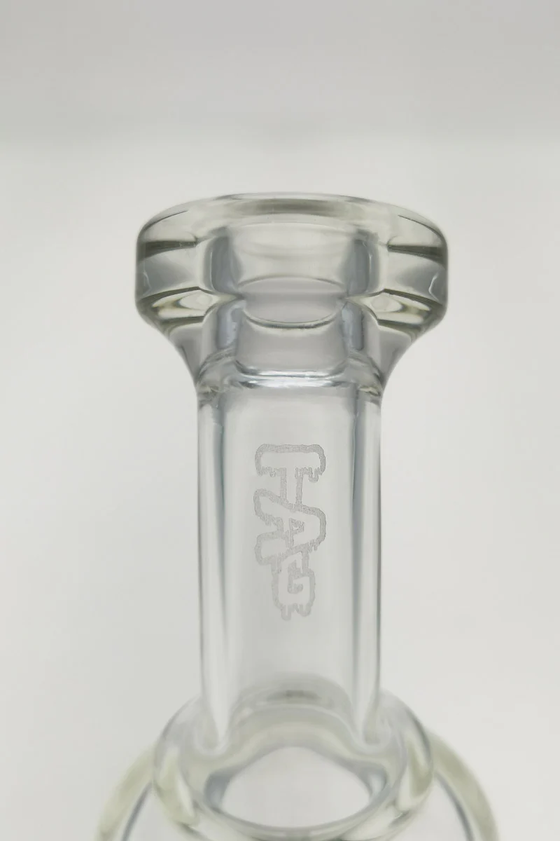 TAG - 6.5" Bent Neck Super Slit Single Showerhead Dab Rig w/ Bellow Base 50x5MM (14MM Female) - Image 9