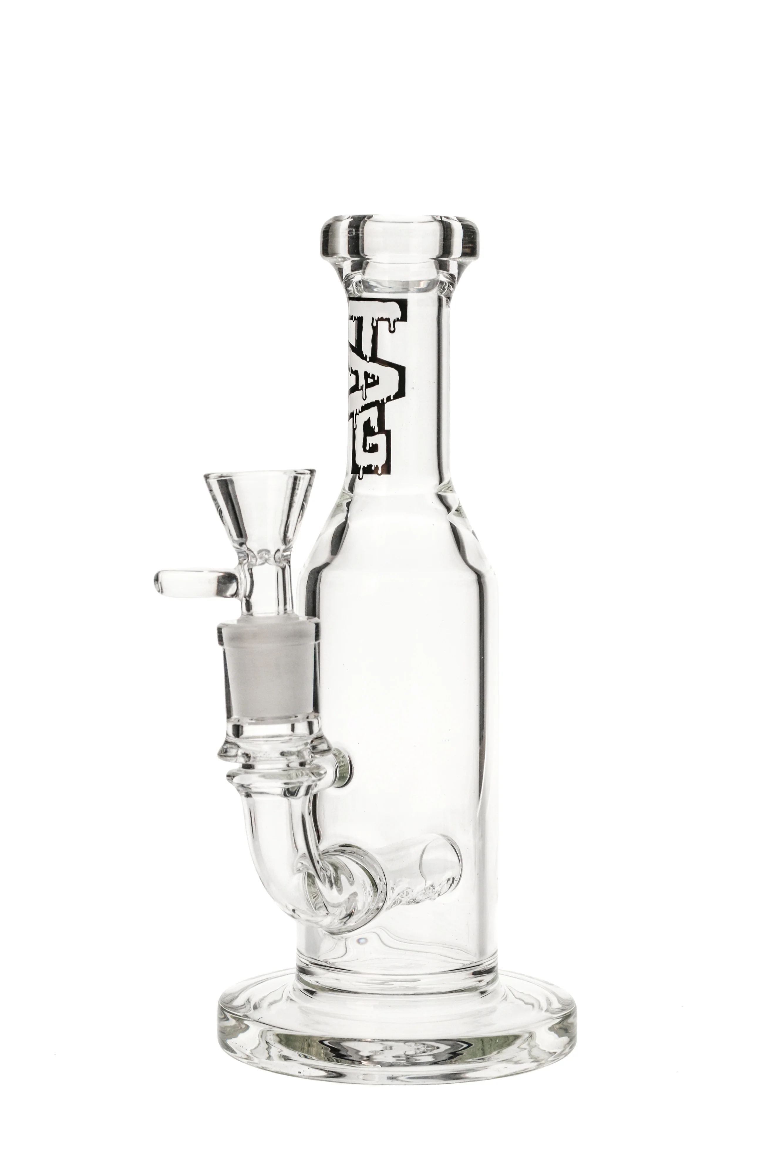 TAG - 8" Mini Inline Diffuser Straight Tube Bong (14MM Female)