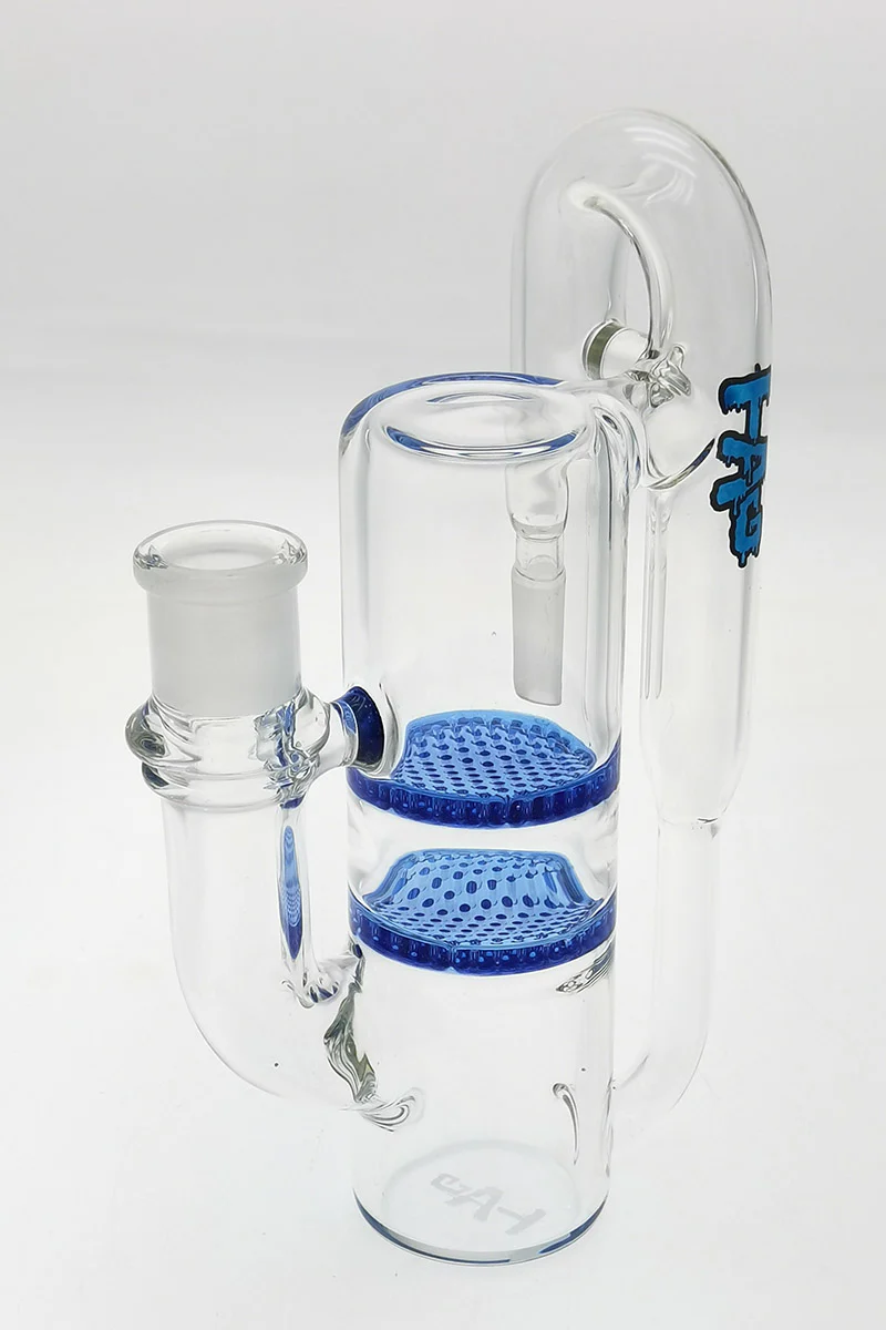TAG - 8.25" Double Honeycomb Ash Catcher w/ Recycling E.C. 50x5MM (18MM Male to 18MM Female) - Image 10