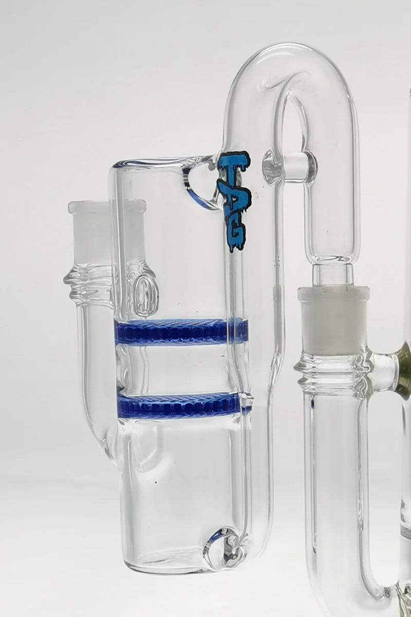 TAG - 8.25" Double Honeycomb Ash Catcher w/ Recycling E.C. 50x5MM (18MM Male to 18MM Female) - Image 16