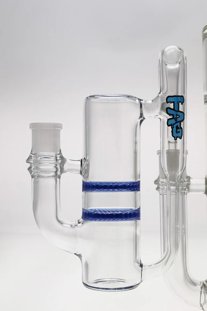 TAG - 8.25" Double Honeycomb Ash Catcher w/ Recycling E.C. 50x5MM (18MM Male to 18MM Female) - Image 25