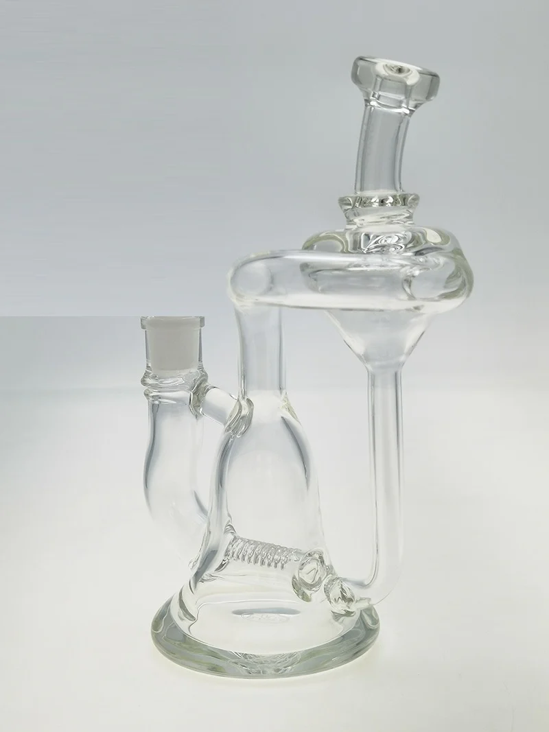 TAG - 8.25" Multiplying Inline Bellow Base Recycler Dab Rig 50x9MM (14MM Female)