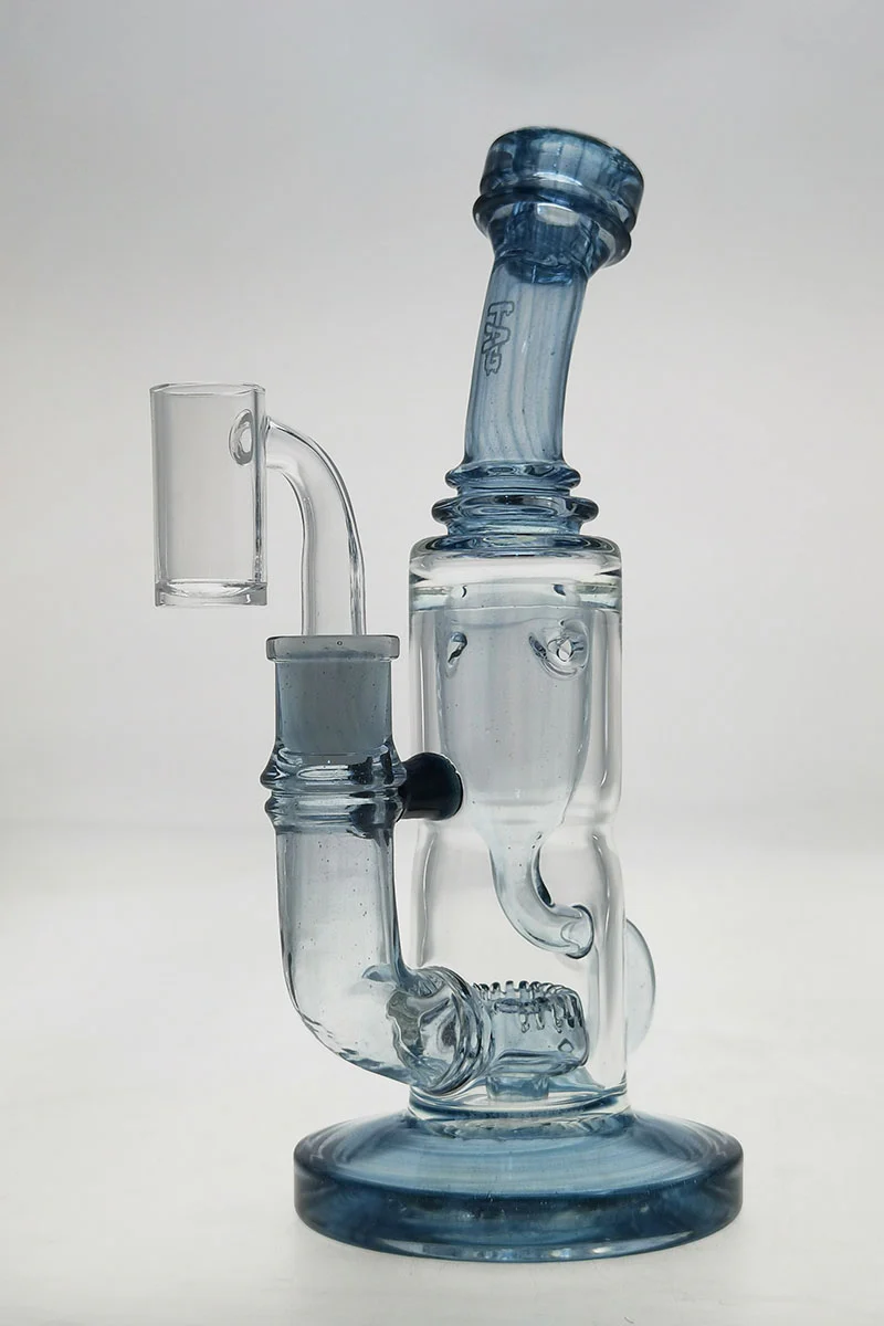 TAG - 8" Super Slit Puck Klein Incycler (Recycler) Dab Rig 44x4MM (14MM Female) - Image 116