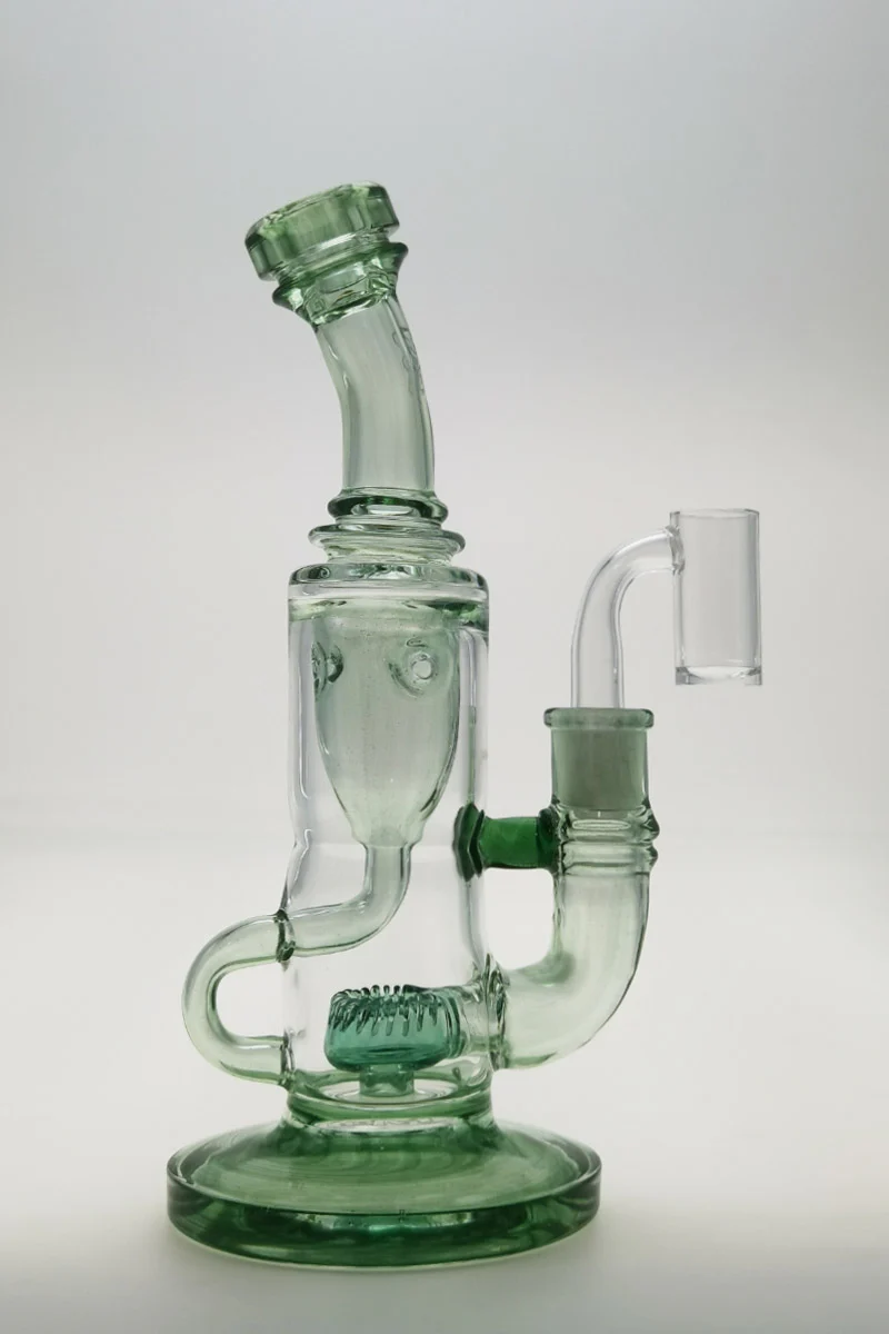 TAG - 8" Super Slit Puck Klein Incycler (Recycler) Dab Rig 44x4MM (14MM Female) - Image 130