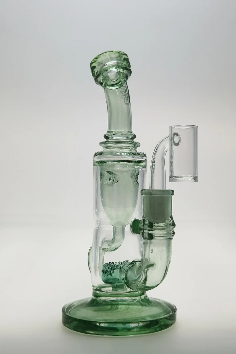 TAG - 8" Super Slit Puck Klein Incycler (Recycler) Dab Rig 44x4MM (14MM Female) - Image 135