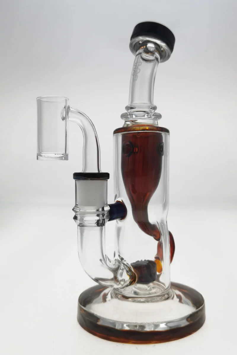 TAG - 8" Super Slit Puck Klein Incycler (Recycler) Dab Rig 44x4MM (14MM Female) - Image 99
