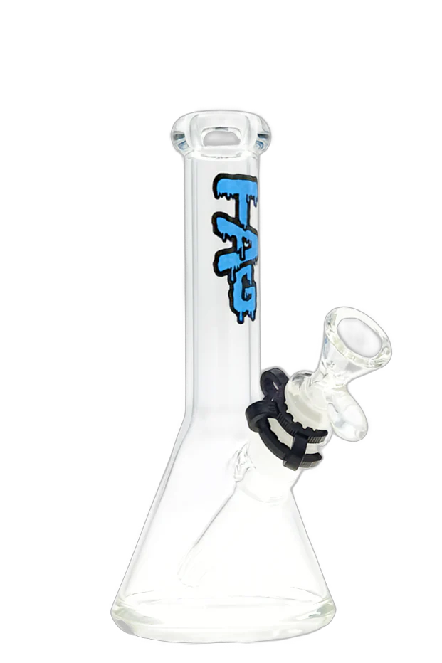TAG - 8" Beaker Bong 32x4MM - 18/14MM Downstem (3.25") - Image 15