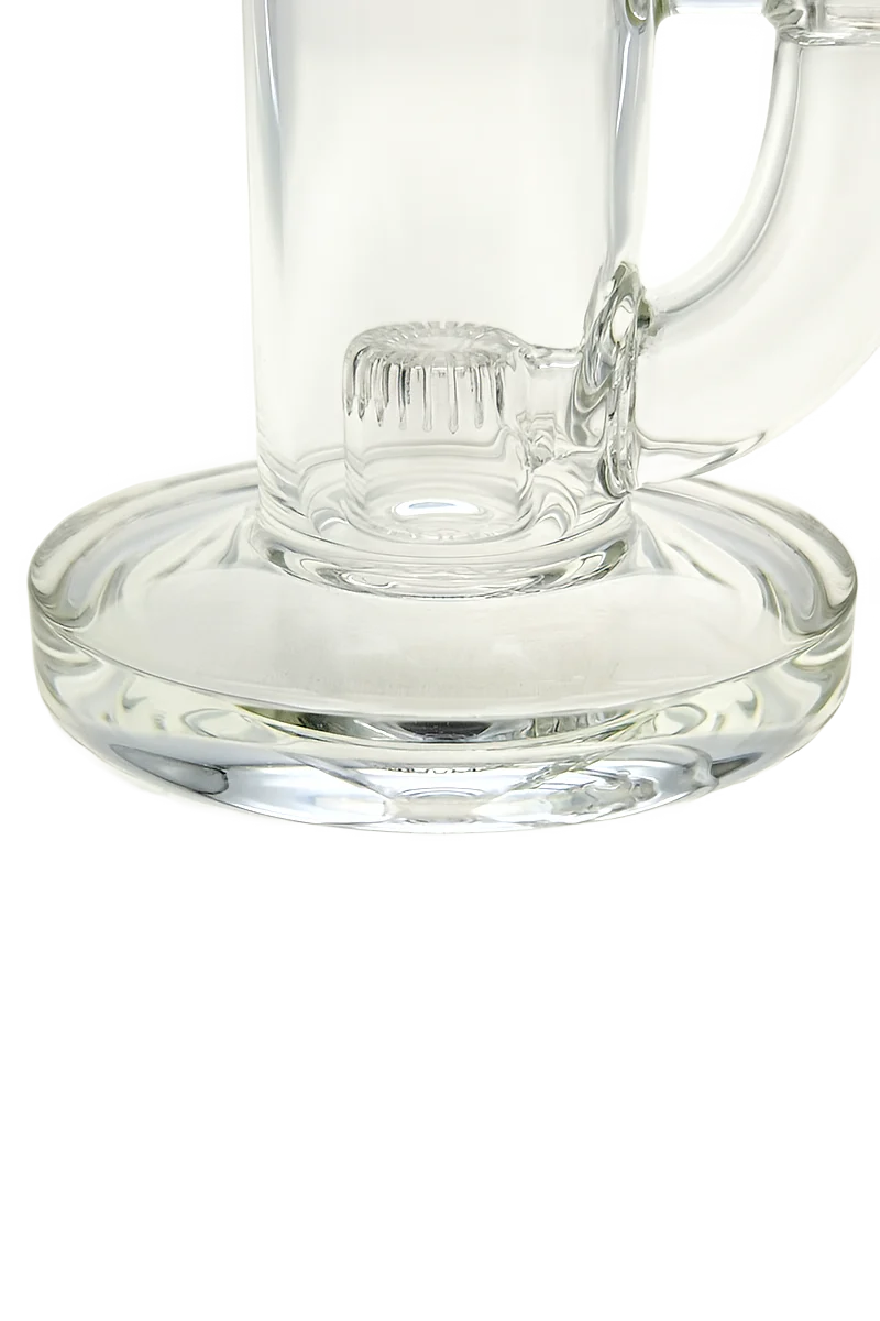 TAG - 8" Bent Neck Fixed Super Slit Puck Dab Rig 44x4MM (14MM Female) - Image 18