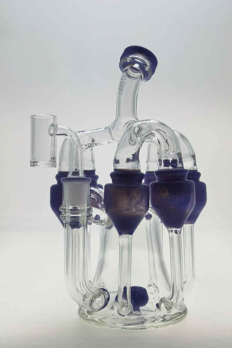 TAG - 8" Donut Perc Sextuple Recycler Dab Rig (14MM Female) - Image 30