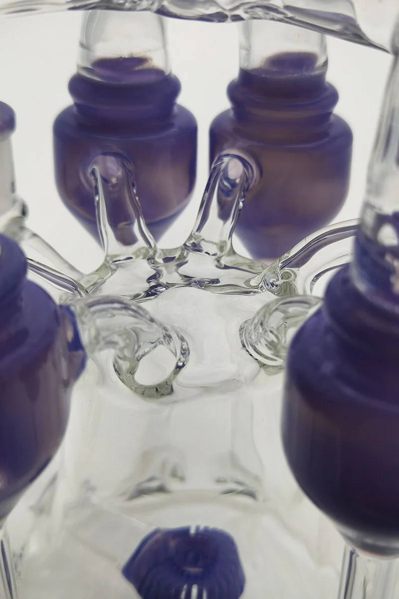 TAG - 8" Donut Perc Sextuple Recycler Dab Rig (14MM Female) - Image 33