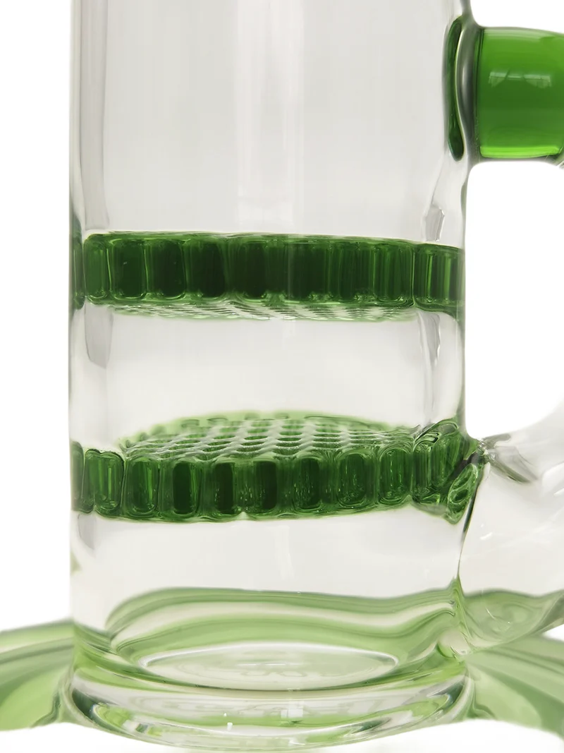TAG - 9.5" Bent Neck Double Honeycomb w/ Spinning Splash Guard 44x4MM (14MM Female) - Image 6