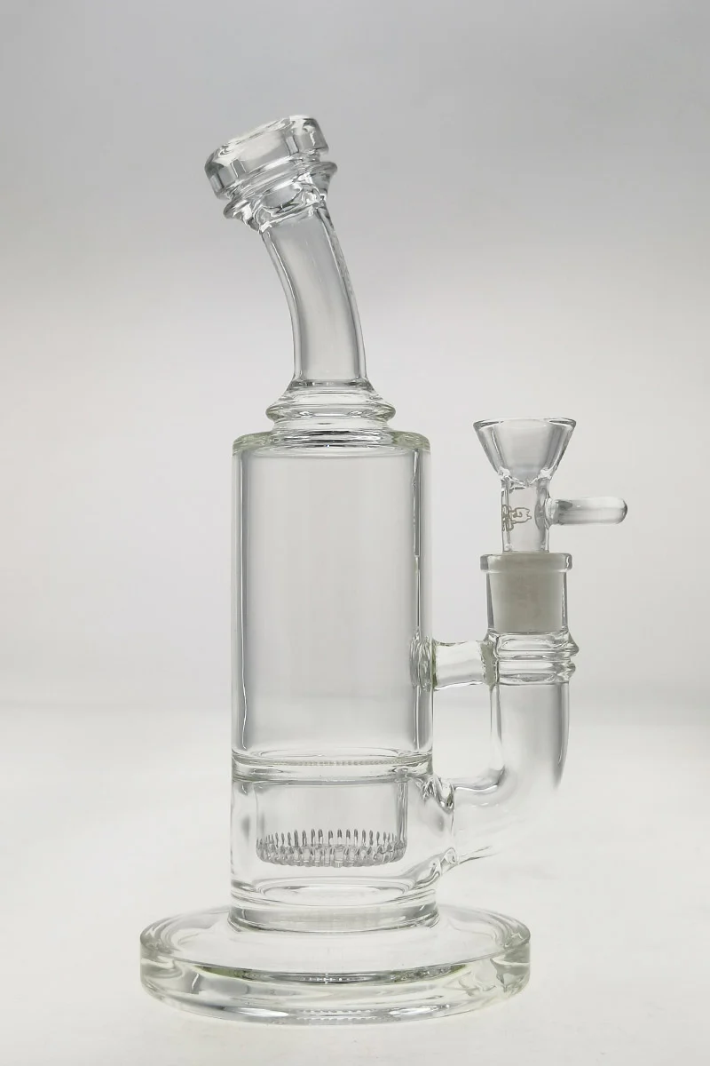 TAG - 9" Bent Neck Interior Showerhead Dab Rig Bong 55x5MM (14MM Female) - Image 17