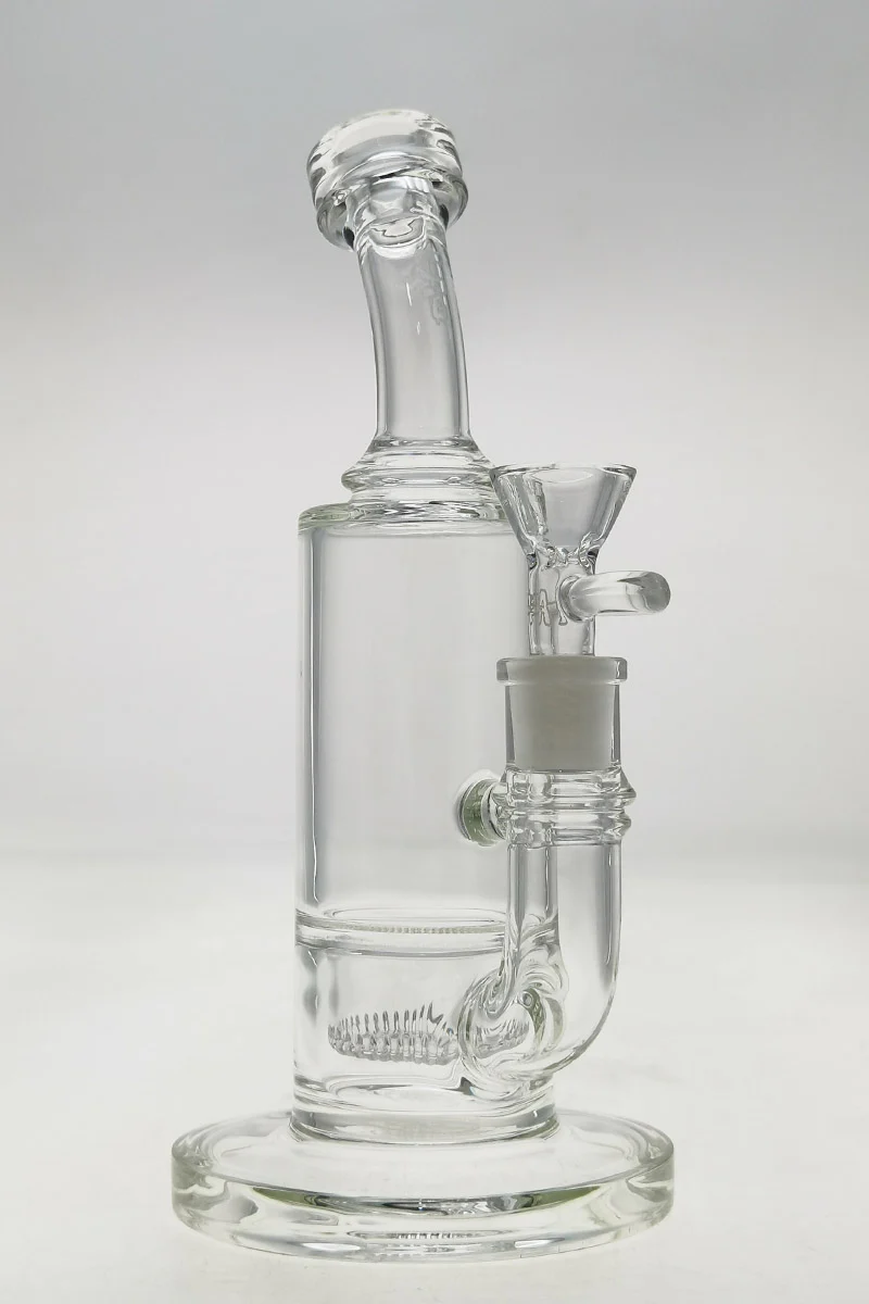 TAG - 9" Bent Neck Interior Showerhead Dab Rig Bong 55x5MM (14MM Female) - Image 19
