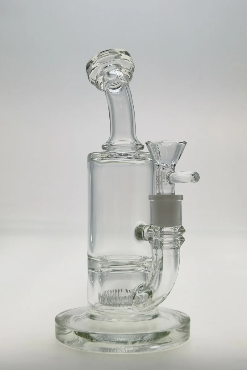 TAG - 9" Bent Neck Interior Showerhead Dab Rig Bong 55x5MM (14MM Female) - Image 30