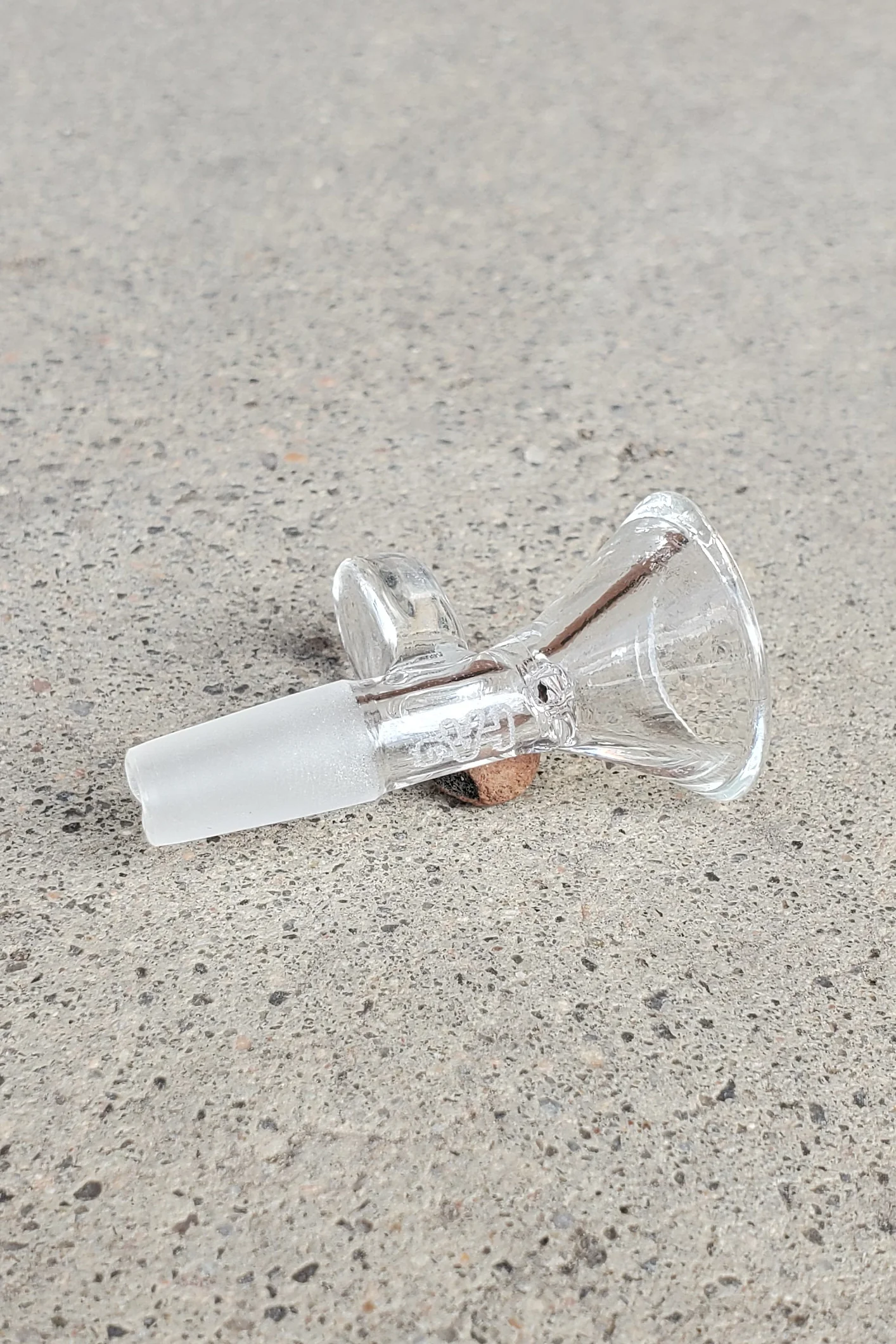 TAG - Built In Screen Bong Slide Bowl Piece with Handle (10MM Male) - Image 3
