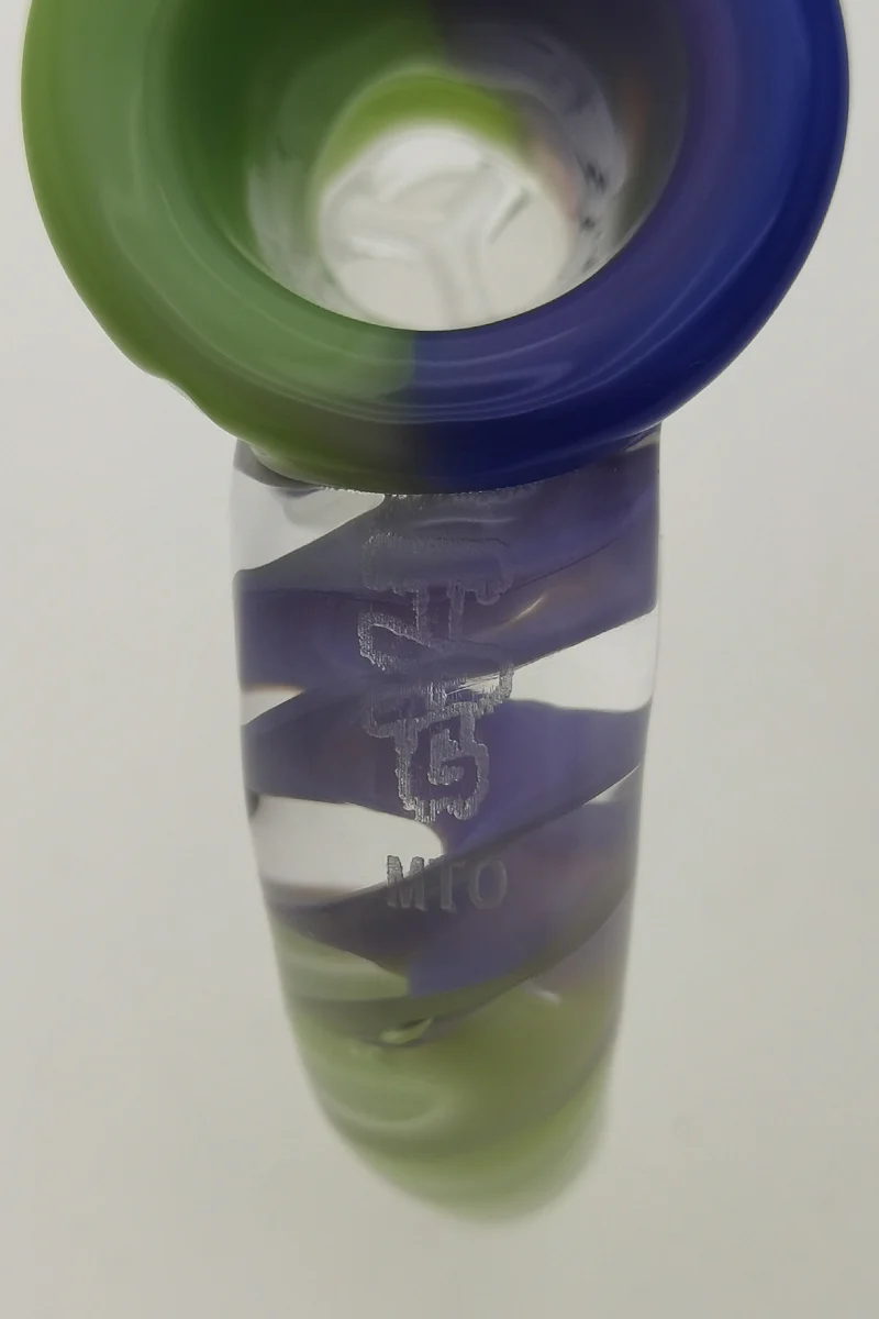 TAG - Tri Screen Bong Slide Bowl Piece with 16x46MM Horn Handle - Image 13