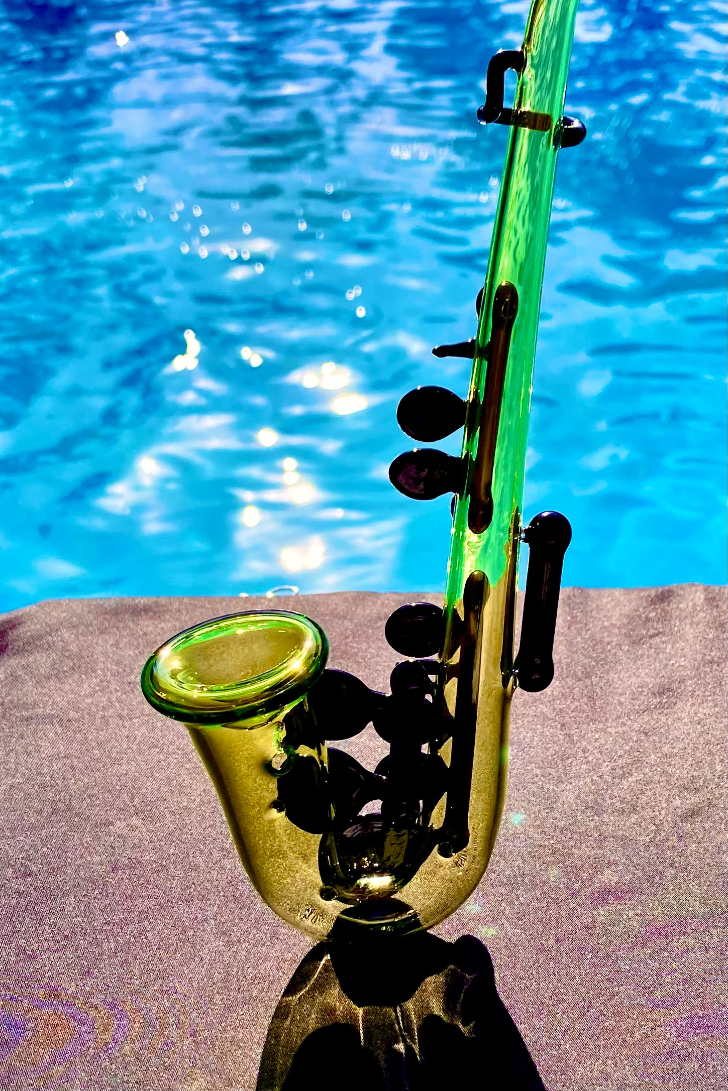 The Glass Cure - 9.50" Hillary - Where the Brass has Always Been Bigger Carb Hole: Left Side (145g) - Image 3